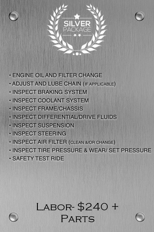 ATV Service Packages Silver